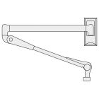 Wandarm für Strahler