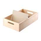 Holz Karteitrog